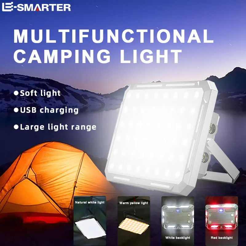 Outdoor Camping Tent Waterproof - Lampa kempingowa LED, ładowalna latarka szperacz,