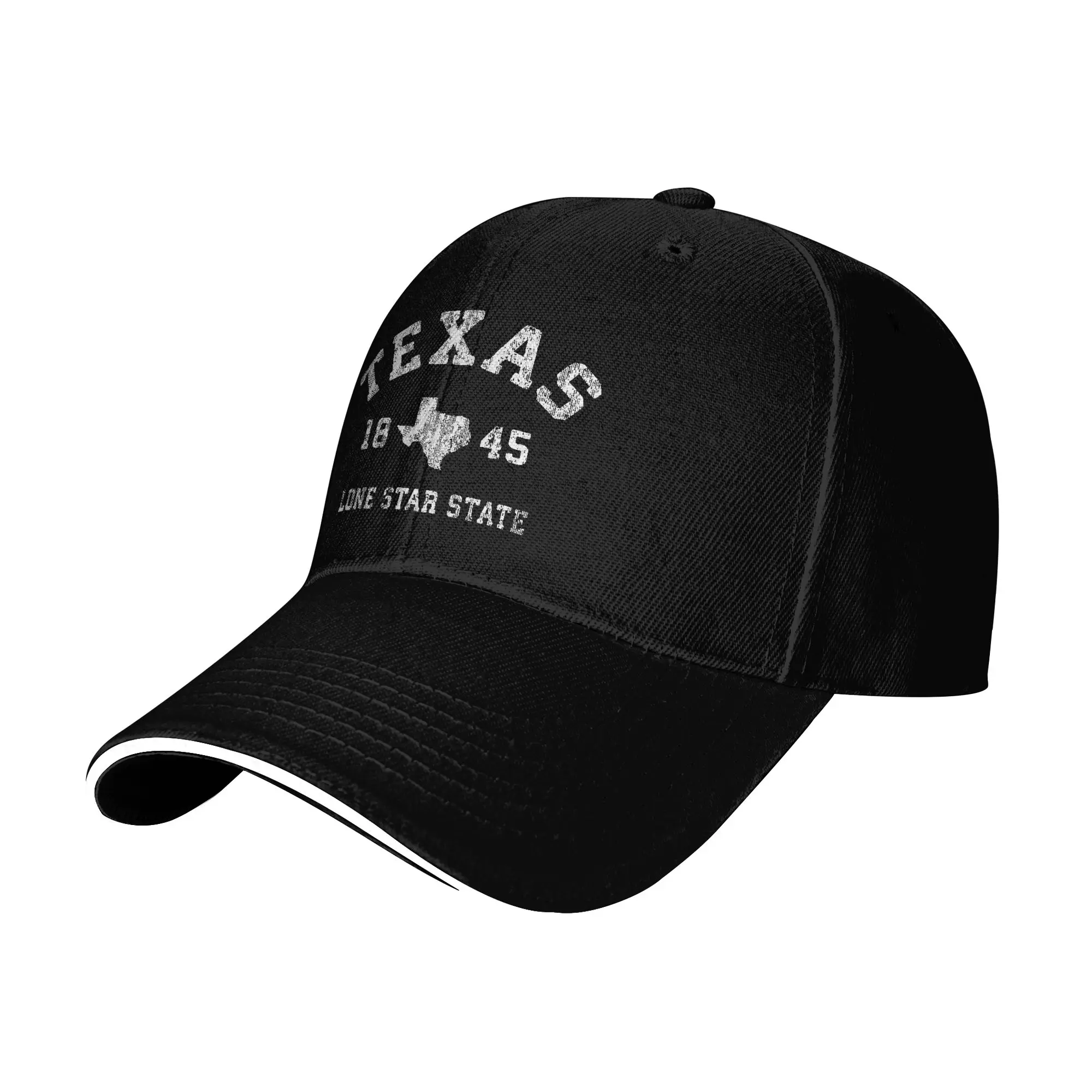 Outdoor Camping In Texas - Czapka baseballowa z efektem sprania, styl