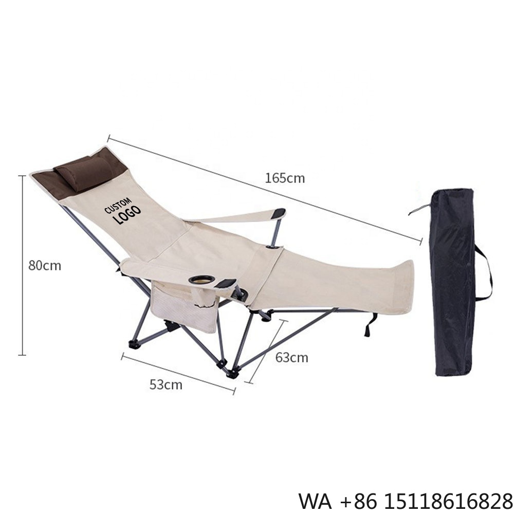 Outdoor Camping Folding Chair - Przenośne składane krzesło rozkładane, lekkie, regulowane