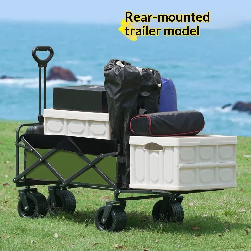 Camp Table Folding - Wyprzedaż Fabryczna Wózek Platformowy Czterokołowy Kempingowy