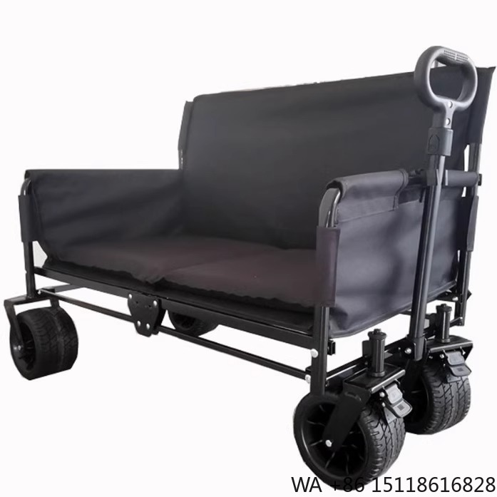 Camp Table Folding - Wielofunkcyjny, składany wózek metalowy na czterech