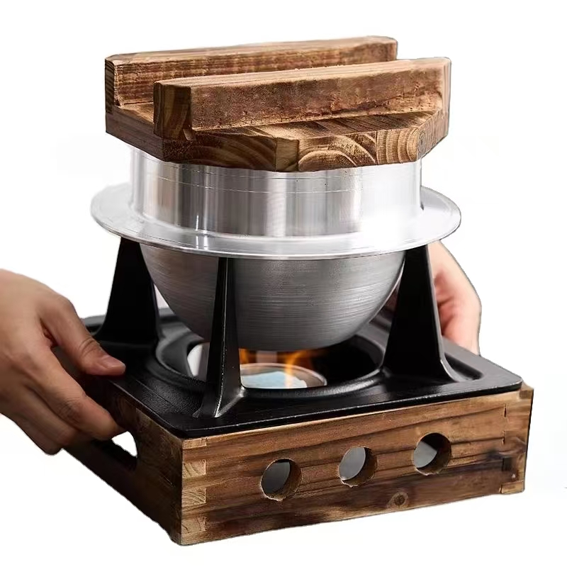 Japanese Outdoor Camping - Japoński czajnik do oolongu, kuchenka alkoholowa,
