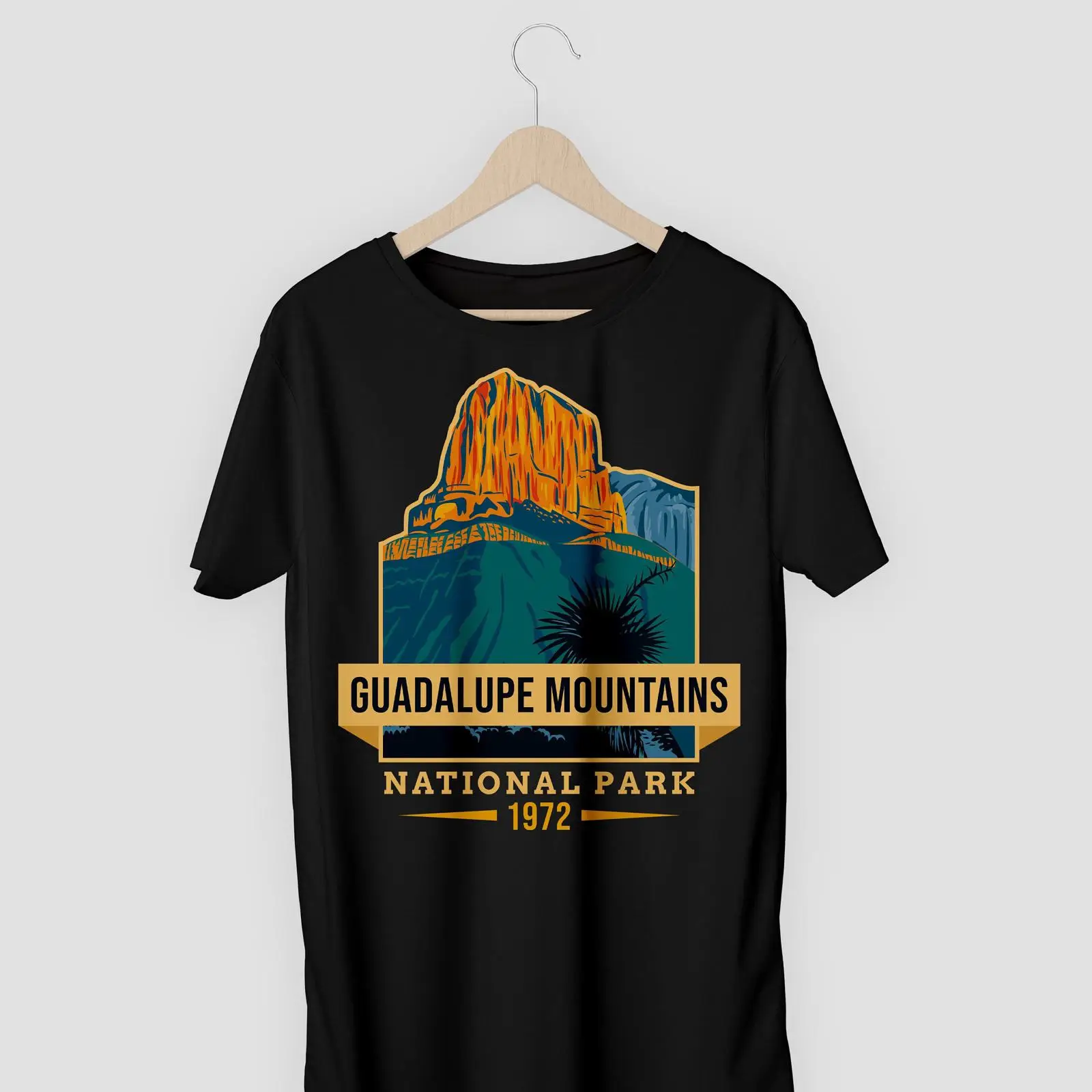 Outdoor Camping In Texas - Koszulka Vintage Park Narodowy Guadalupe Mountains