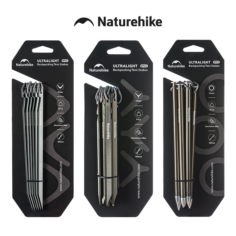 Outdoor Camping Utensils - Szpilki do namiotu Naturehike, stop aluminium