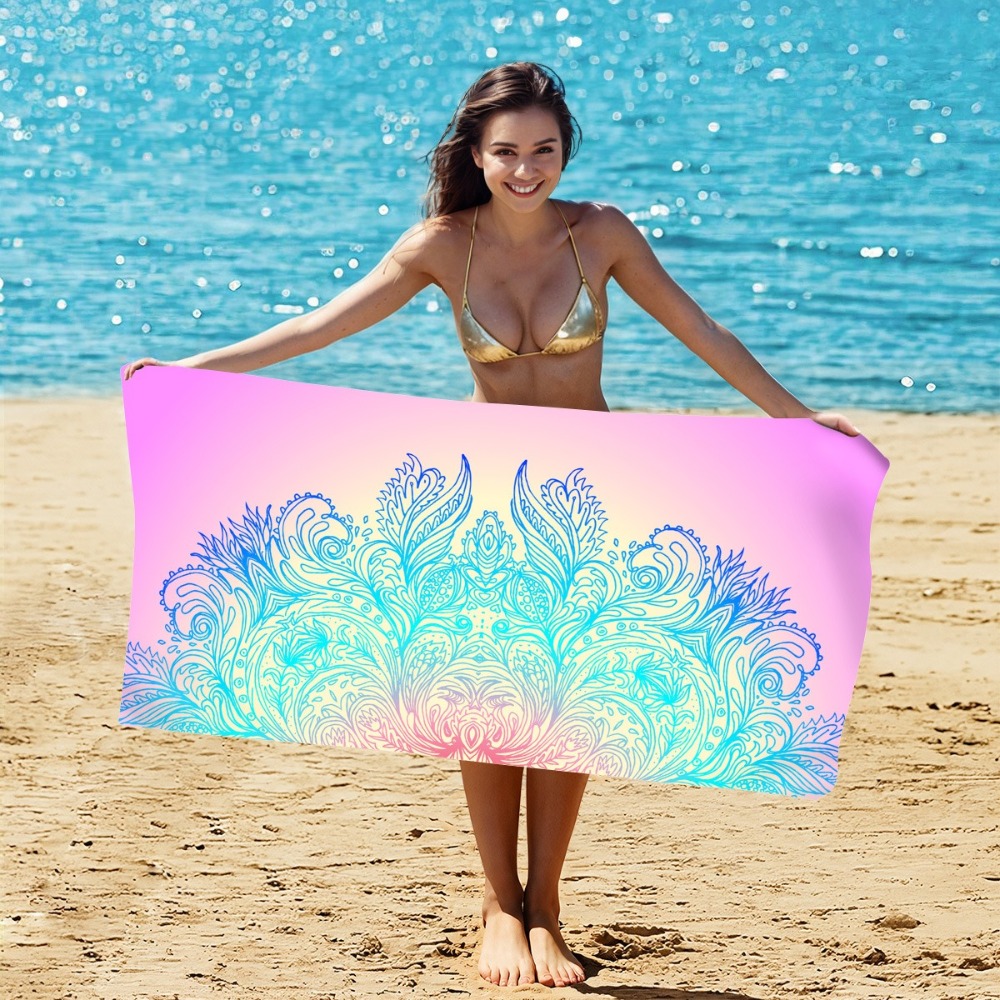 Camp Towel Microfiber - Tajemniczy Wzór Ręcznik Plażowy 80x160CM Fitness