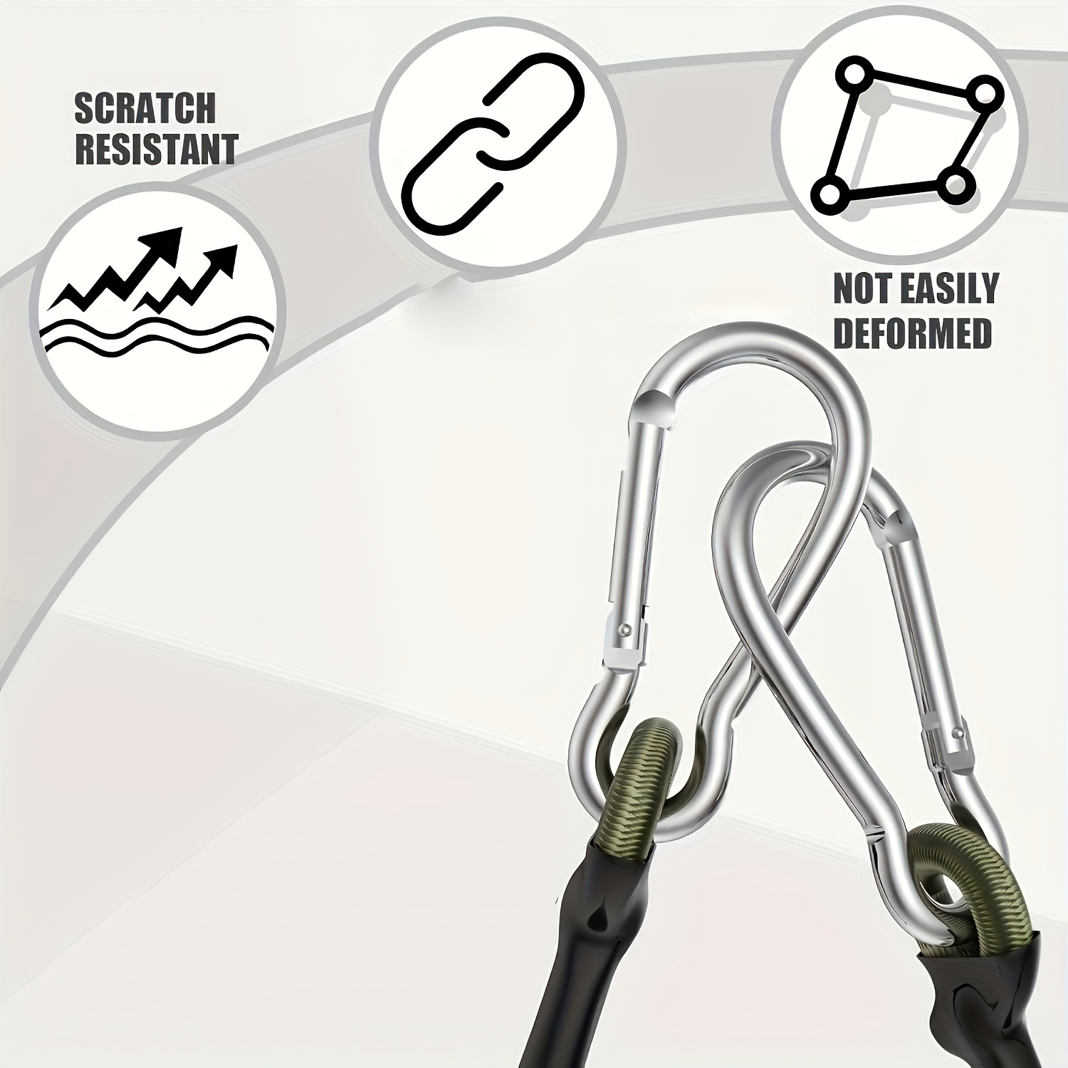2 szt. elastycznej liny z alum – Outdoor Camping Extension Cord recenzja i cena