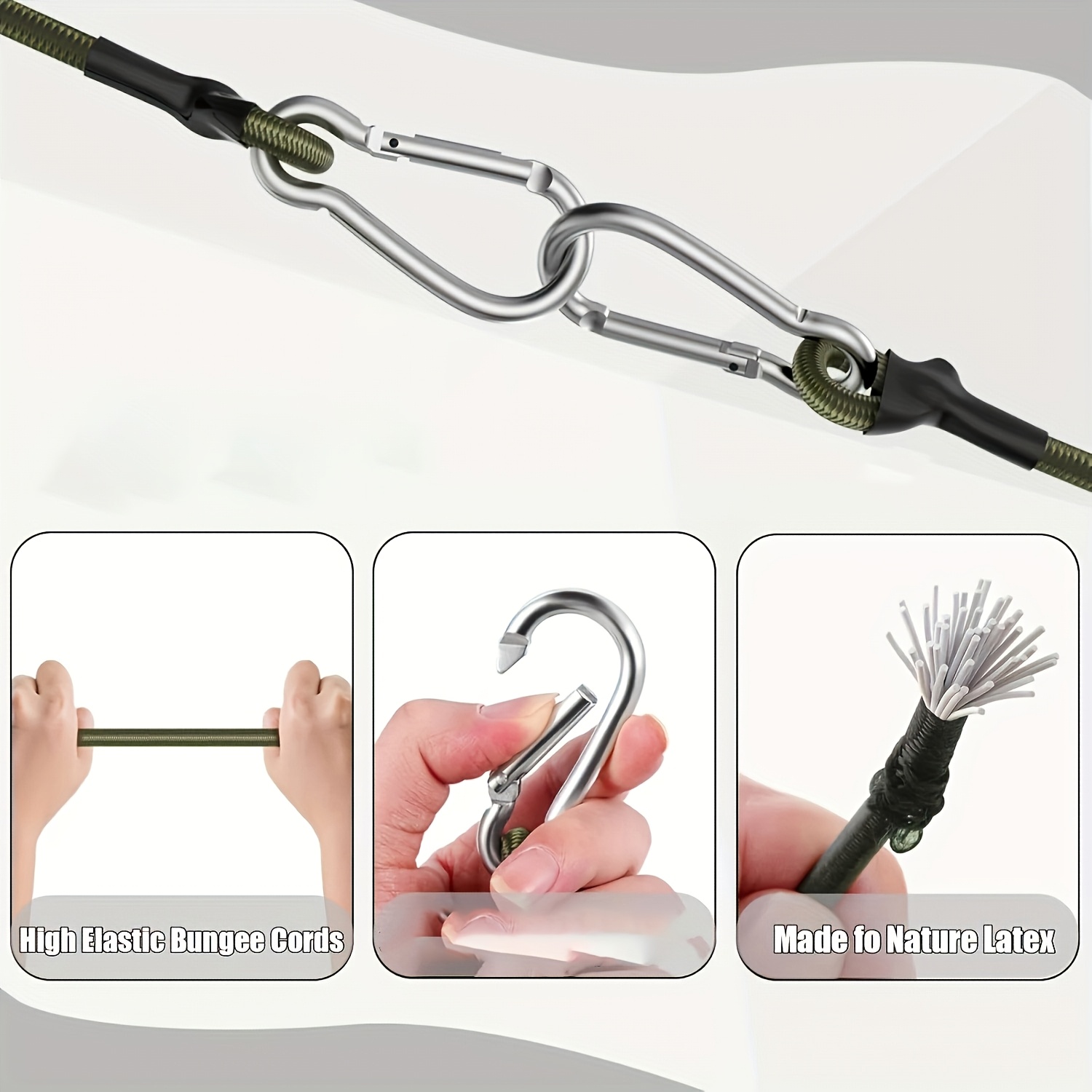 2 szt. elastycznej liny z alum – Outdoor Camping Extension Cord recenzja i cena