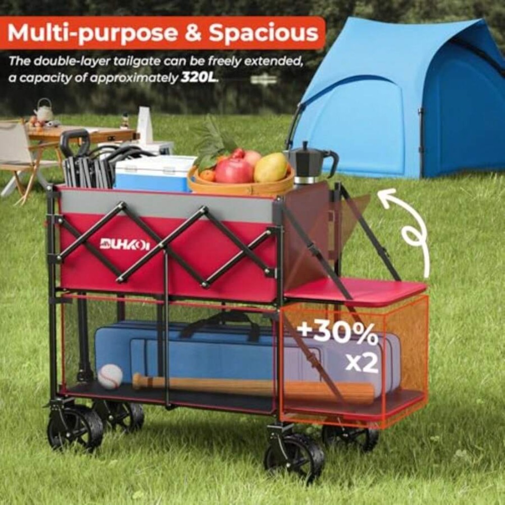 Dwupoziomowy składany wózek z  – Outdoor Camping Gear recenzja i cena