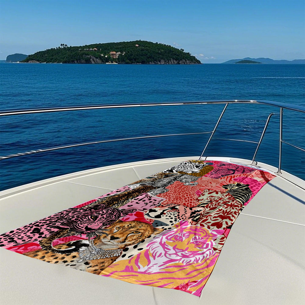 Różowy Kolaż Kotów Szybkoschną – Camp Towel Microfiber recenzja i cena