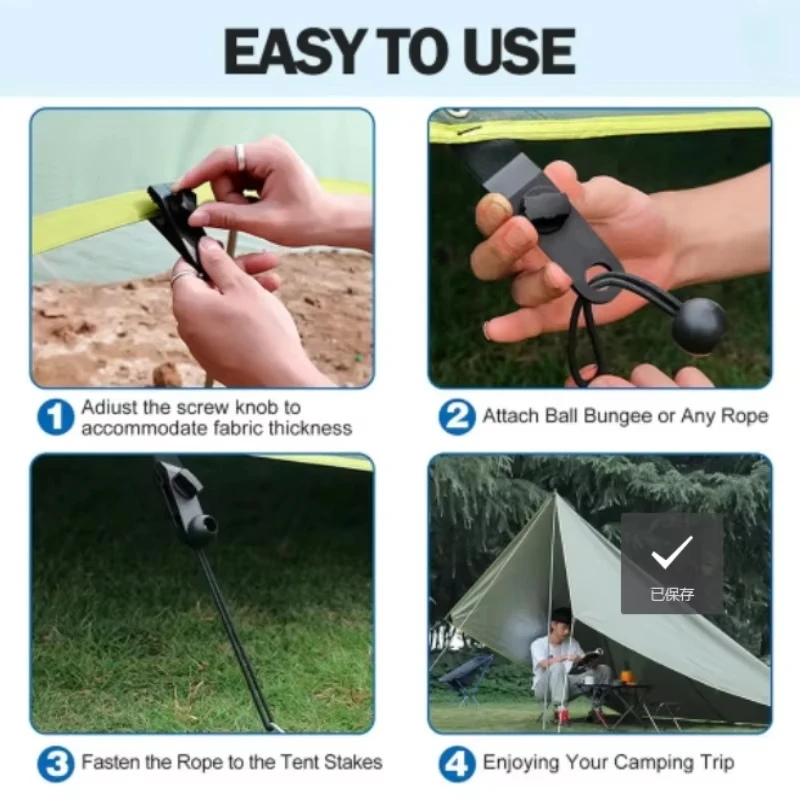 5/10/20/50 szt. Wytrzymałe kli – Outdoor Camping Extension Cord recenzja i cena