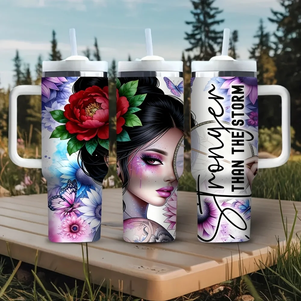 Kubek termiczny 40oz z uchwyte – Outdoor Camping Quotes recenzja i cena