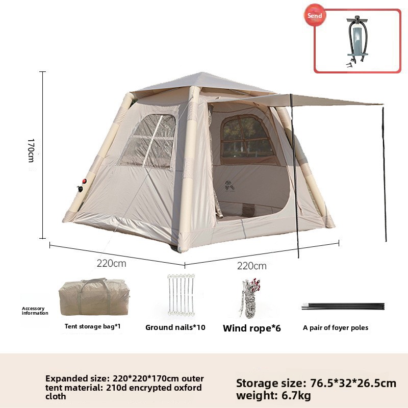 5 ㎡   Luksusowy namiot kemping – Outdoor Camping Tent Waterproof recenzja i cena