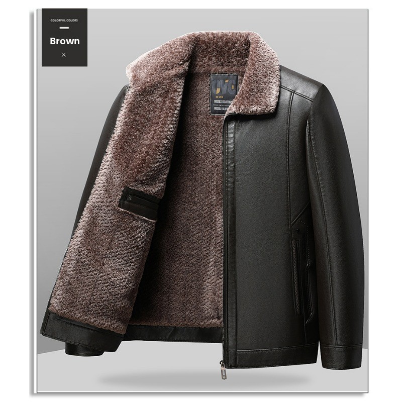 Męska ciepła kurtka skórzana,  – Outdoor Camping Jacket recenzja i cena