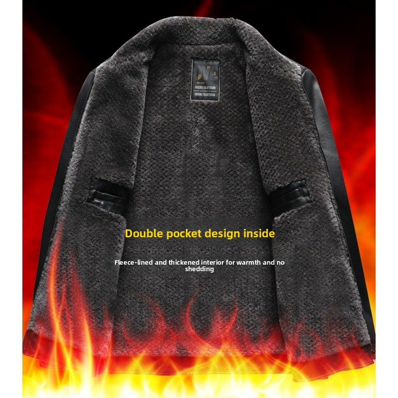 Męska ciepła kurtka skórzana,  – Outdoor Camping Jacket recenzja i cena
