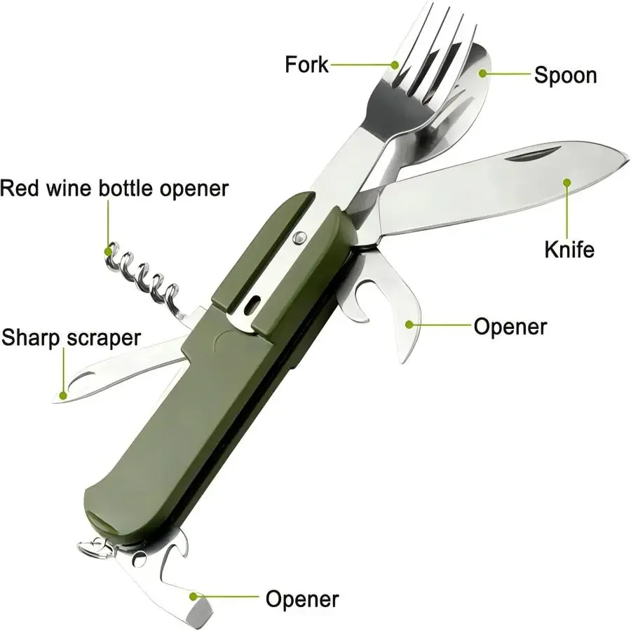 Zestaw Kempingowy 5-w-1 ze Sta – Outdoor Camping Utensils recenzja i cena