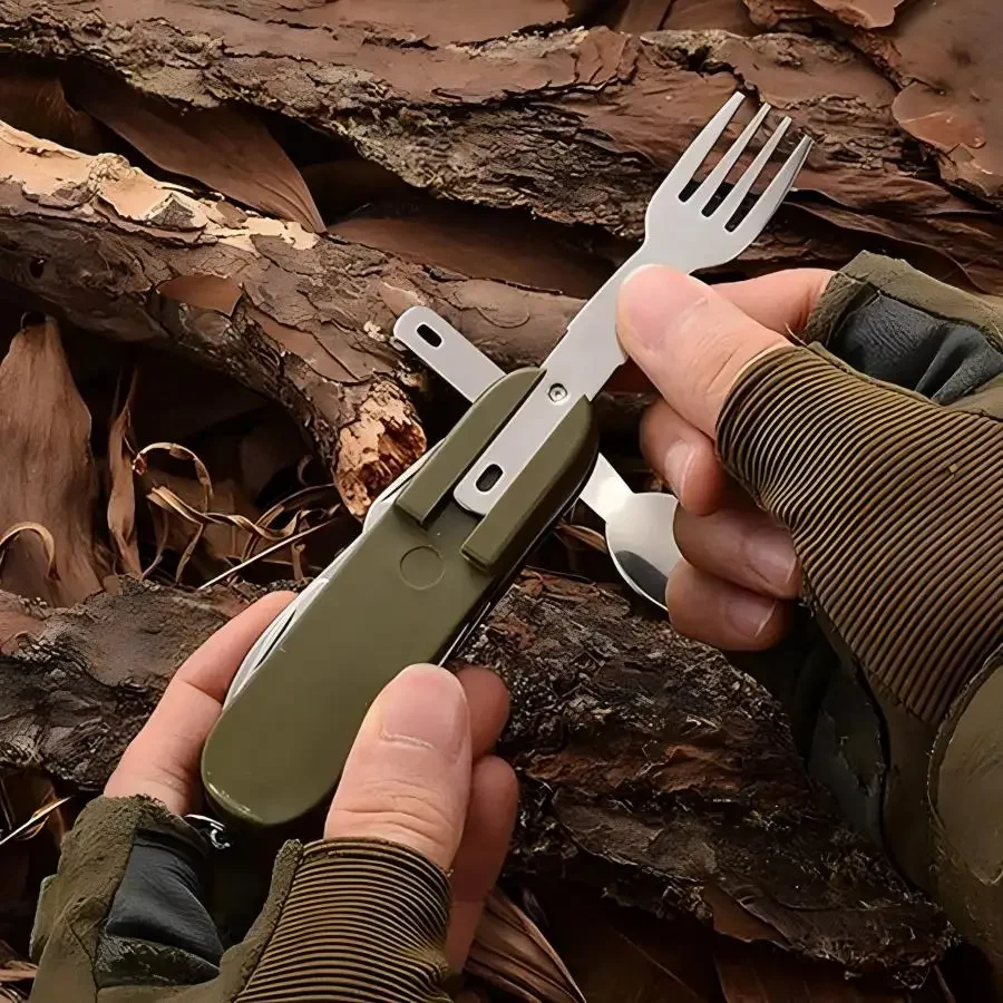 Zestaw Kempingowy 5-w-1 ze Sta – Outdoor Camping Utensils recenzja i cena