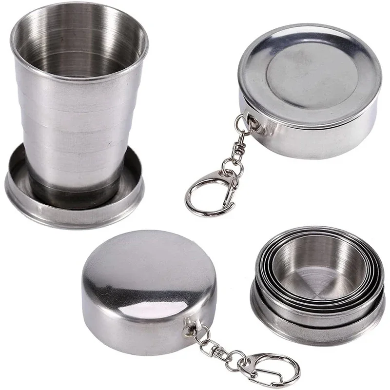 Przenośny składany kubek ze st – Outdoor Camping Utensils recenzja i cena