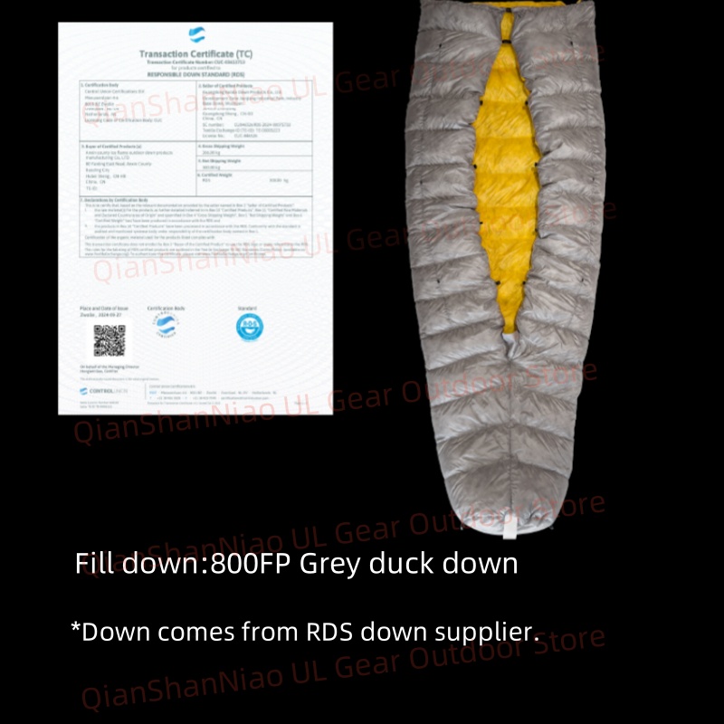 Ice Flame JI NXT 800FP Śpiwór  – Ultralight Sleeping Bag recenzja i cena